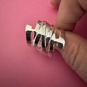 Silver Statement Ring Size 9
